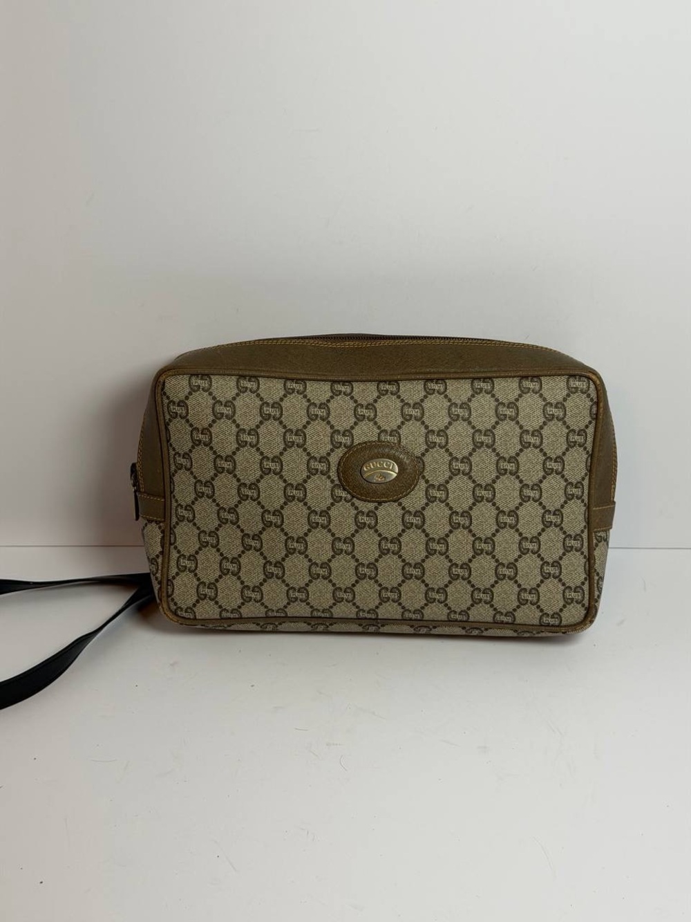 Vintage Gucci GG Plus Supreme Clutch Bag Crossbody
